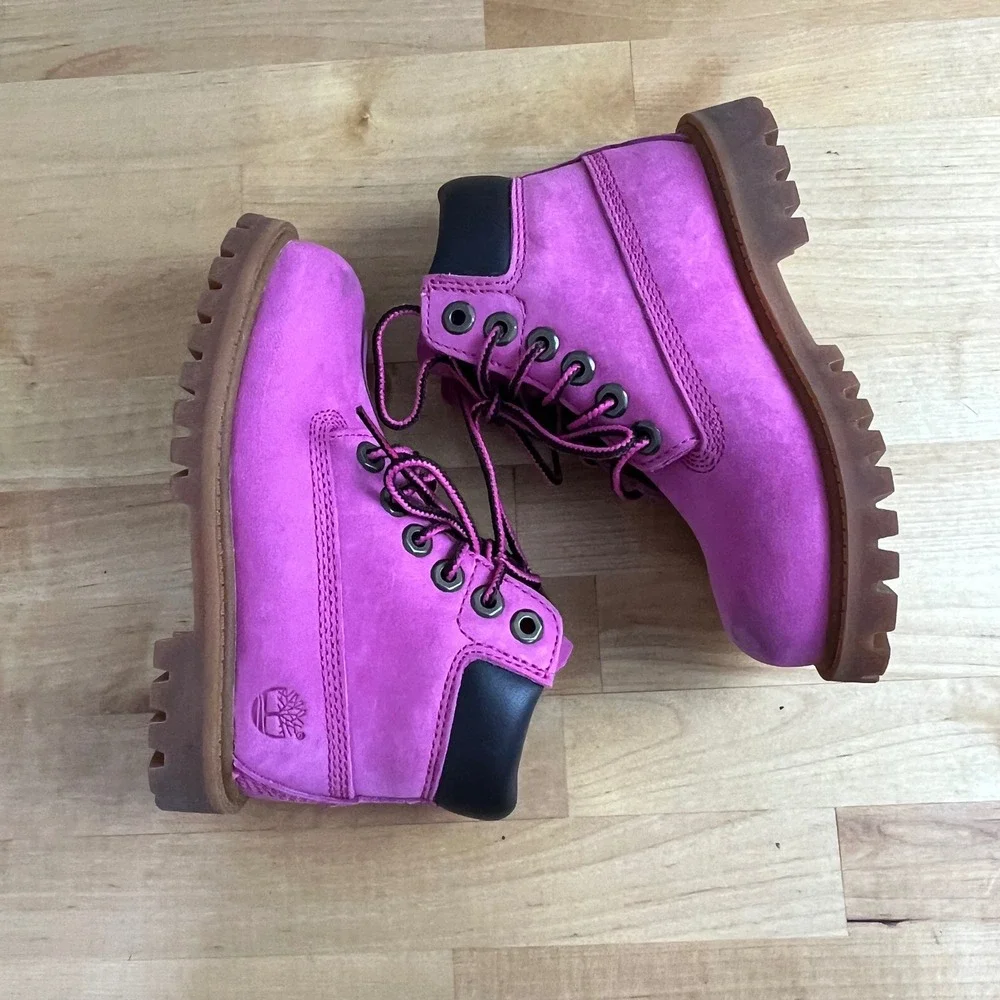 Timberland Pink Susan G Komen Waterproof High Top Boots Kids Toddler US 9‎